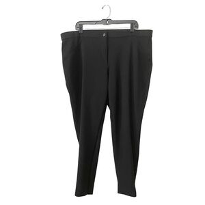 The Pioneer Woman Pants Women's Size XXXXL Black Ponte Stretch Ankle Flattering